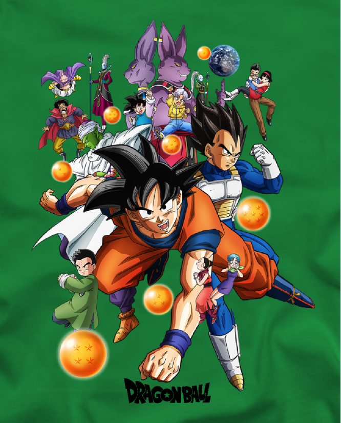 Marškinėliai Dragon ball veikėjai
